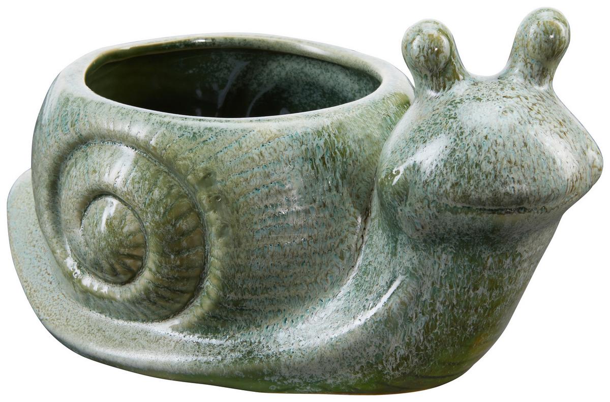 Pflanztier 3-Fach-Sortiert - Dunkelgrün, Design, Keramik (16,5/23,5/14cm)