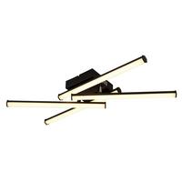 LED-Deckenleuchte 67342-24 Kirina - Schwarz/Weiß, Design, Kunststoff (50/50/8,8cm) - Globo