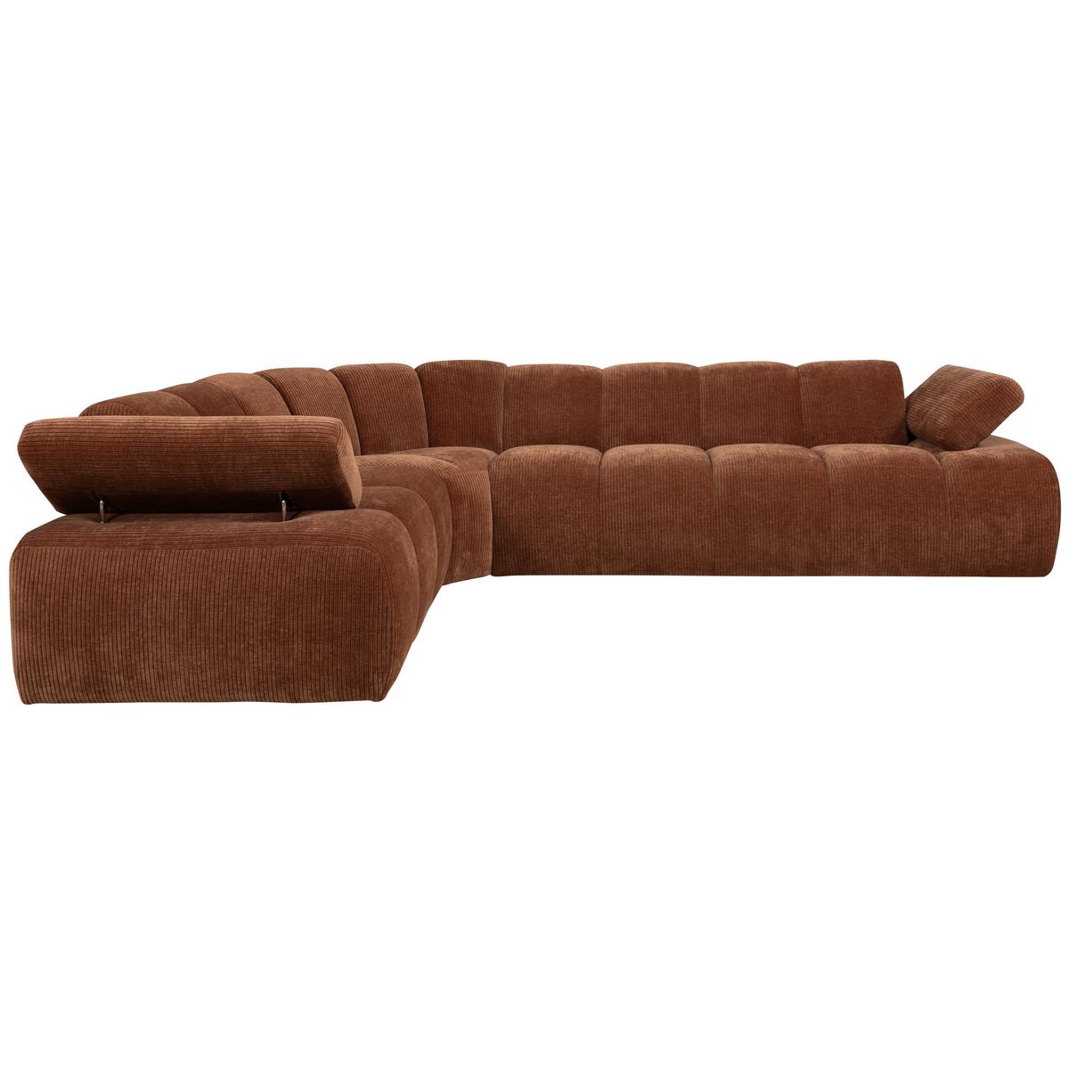 Ecksofa Mojo Rostfarben S: 230x310 Cm - Rostfarben, Design, Textil (230/310cm) - Livetastic