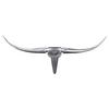 Wanddeko Wohnling Silberfarben B: 74 cm - Silberfarben, MODERN, Metall (74/35/5cm) - MID.YOU