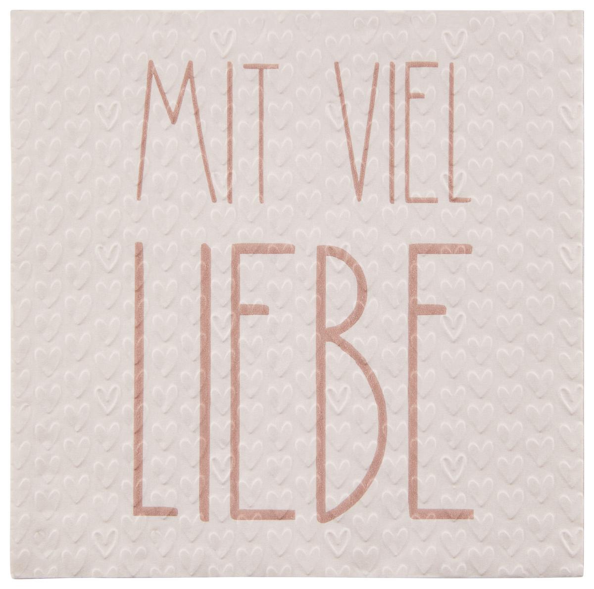 Serviette 2045976 Aamu - Beige/Rosa, Papier (17/17/3cm)