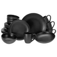 Kombiservice Magic Black Coupe 20--Teilig., Schwarz - Schwarz, Basics, Keramik - Creatable