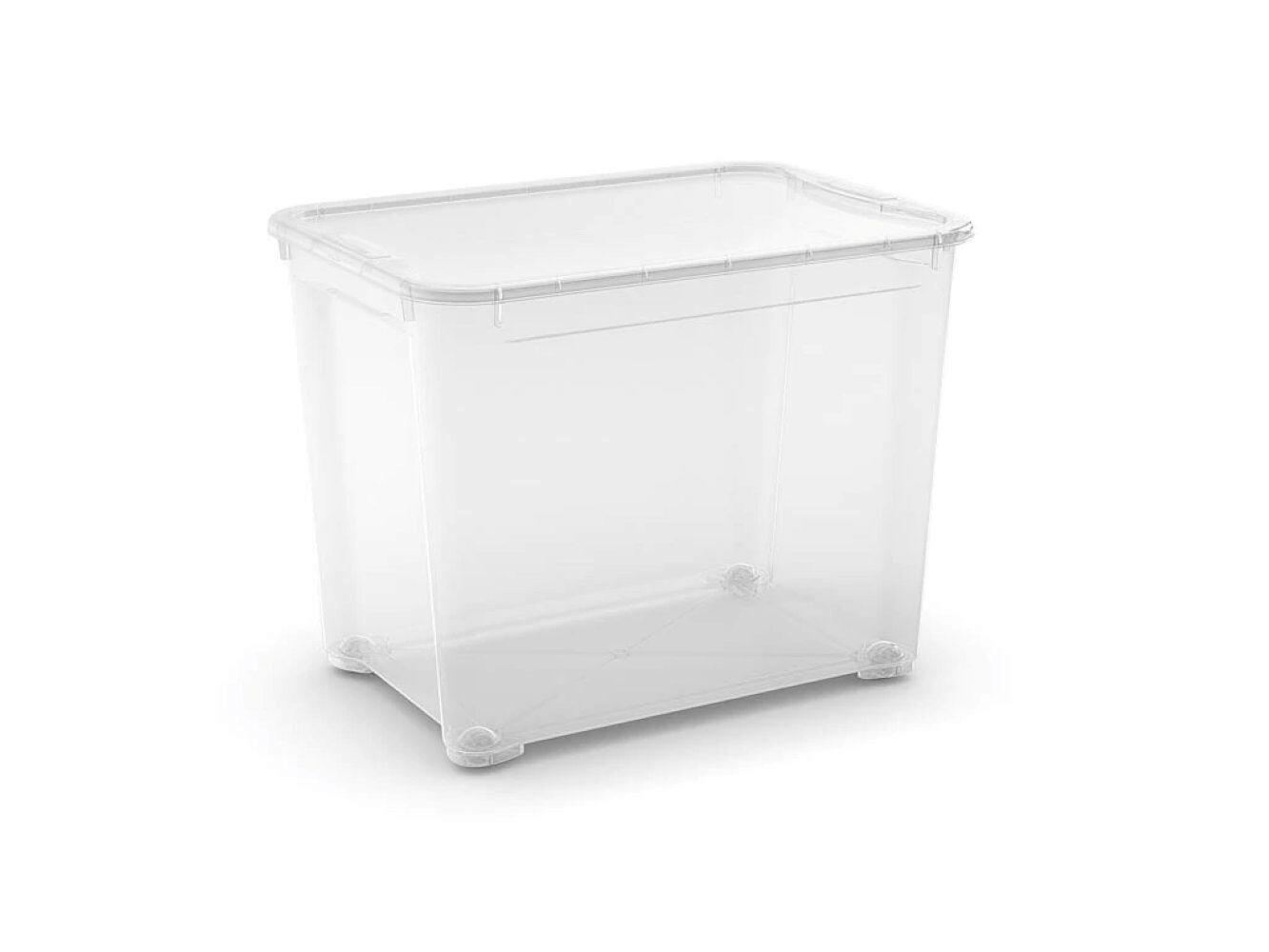 Tárolódoboz T Box Xl - áttetsző, Basics (55,5/42,5/39cm)