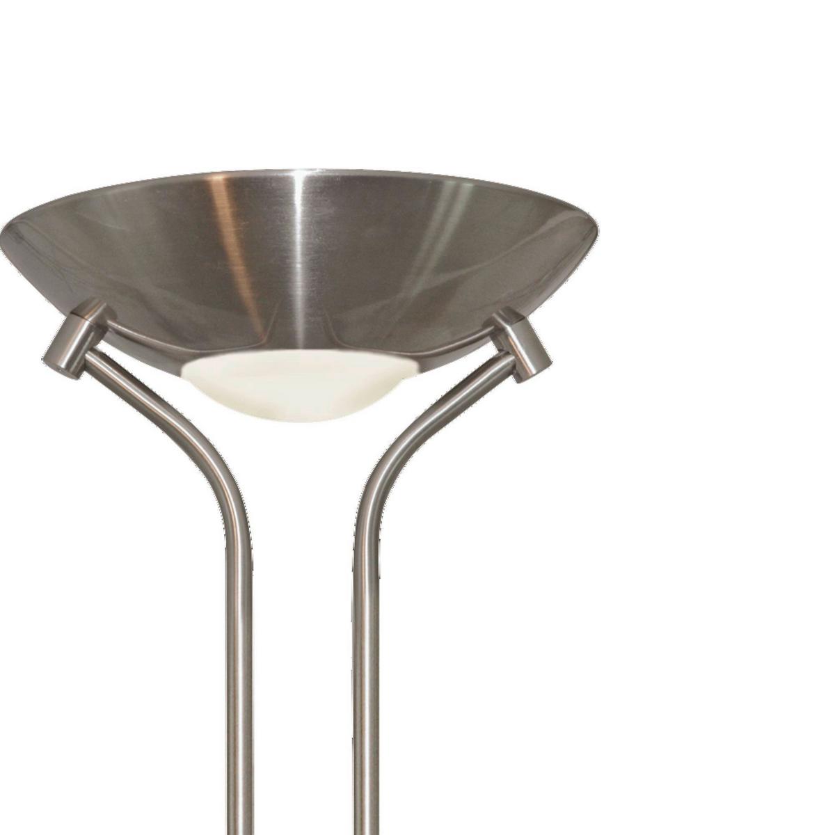 Led-deckenfluter Eu4329ss - Silberfarben, Basics, Glas/Metall (25.4/180cm)
