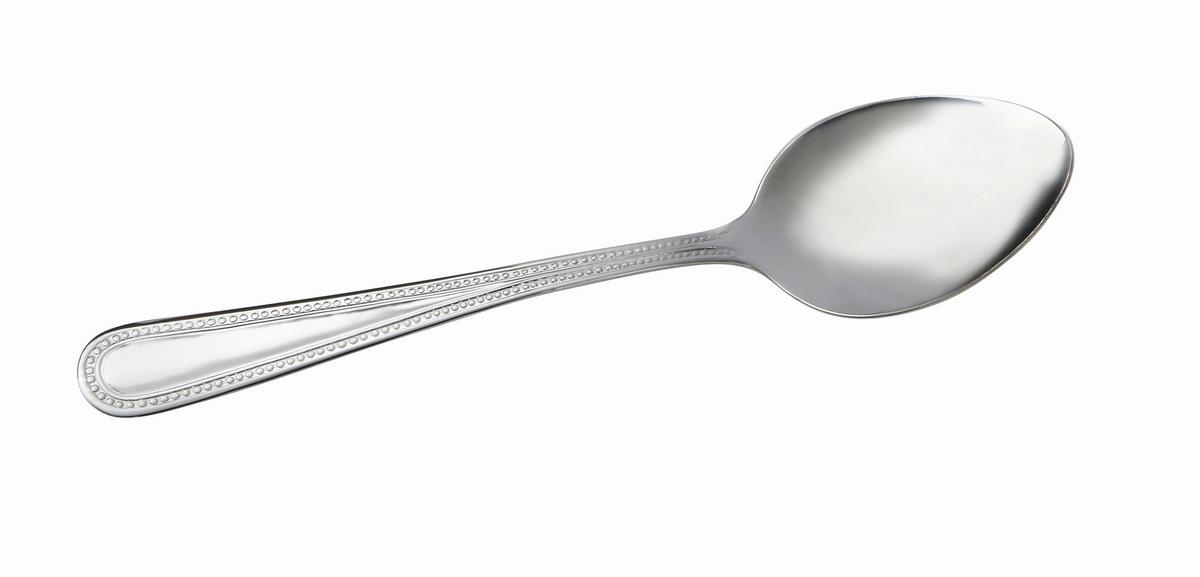 Löffel Jaqueline 4er Set L: Ca. 18,9 Cm - Edelstahlfarben, KONVENTIONELL, Metall (18,9cm) - Luca Bessoni