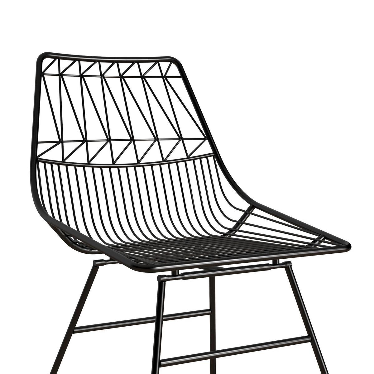 Stuhl Astrid Schwarz B: 55 Cm - Schwarz, Design, Metall (55/79/47cm) - MID.YOU