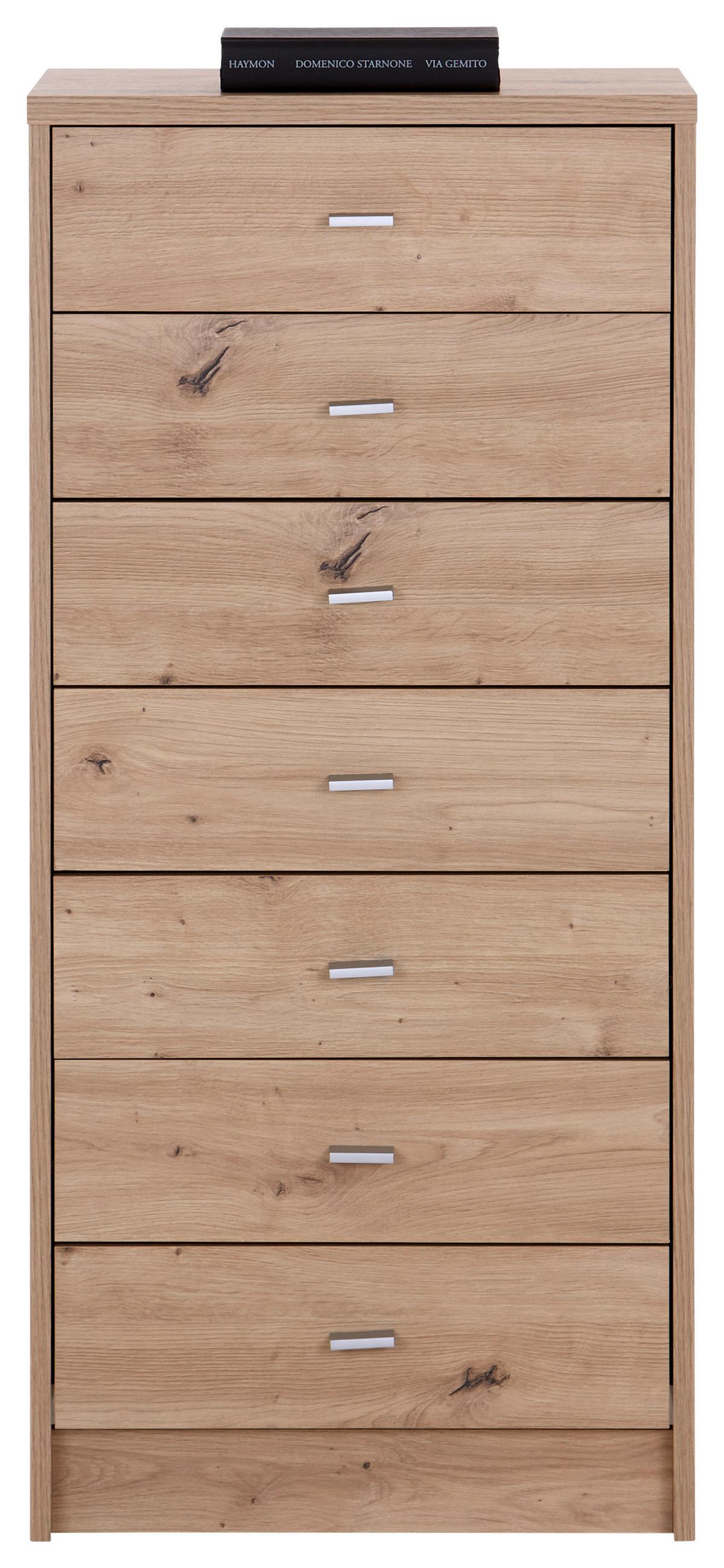 Kommode B: 50 cm 4-You New Eiche Artisan Dekor - Eiche Artisan, MODERN, Holzwerkstoff (50/111,4/34,6cm)