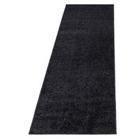 Teppich Läufer Anthrazit Ata 80x250 cm - Anthrazit, Design, Textil (80/250cm) - Novel