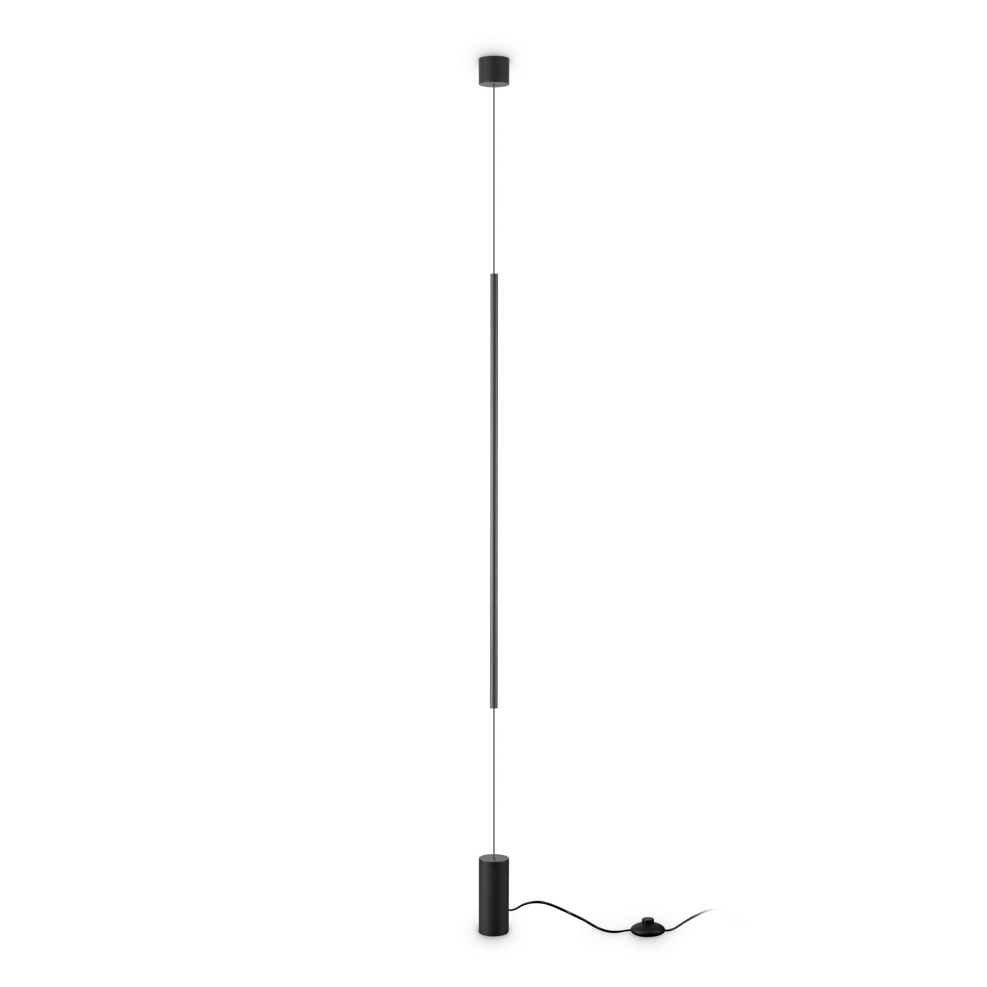 Led-wandleuchte Nero Schwarz D: 6 Cm - Schwarz, Design, Glas/Kunststoff (6/704cm) - Ideal Lux