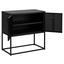Sideboard Stahl B 82cm Newton, Schwarz - Schwarz, MODERN, Metall (82/80/40cm) - Carryhome Sideboard Stahl B 82cm Newton, Schwarz - Schwarz, MODERN, Metall (82/80/40cm) - Carryhome
