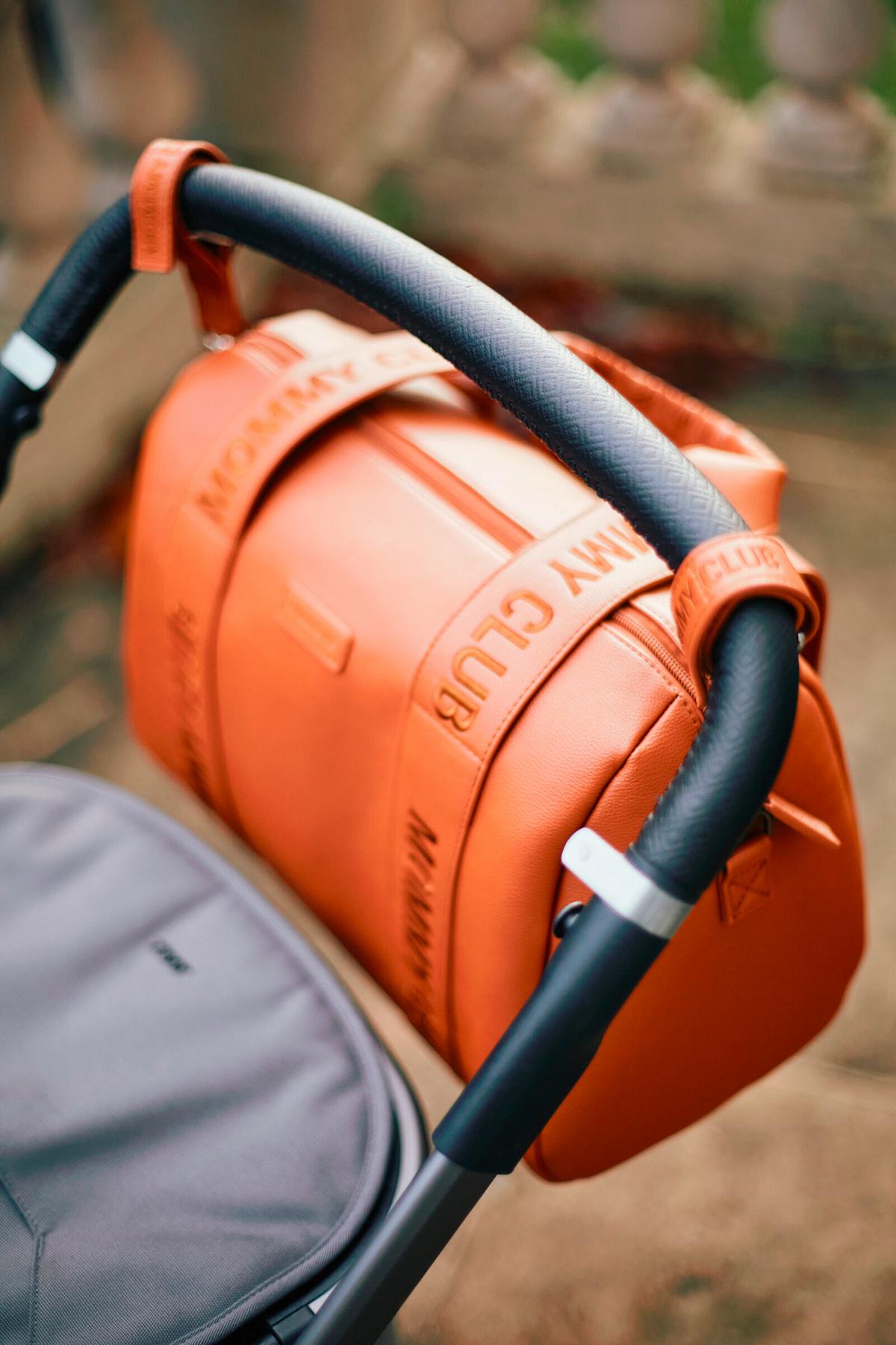 Wickeltasche Mommy Club Braun, Lederoptik, B: 38 cm - Schwarz/Braun, KONVENTIONELL, Kunststoff (38/21/27cm) - Childhome