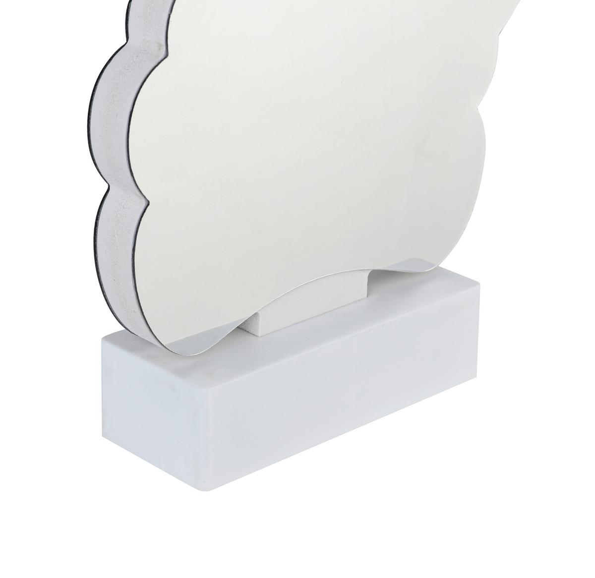 LED-Dekoleuchte Caterina - Chromfarben/Weiß, Basics, Kunststoff (17/4,5/25,5cm) - Luca Bessoni