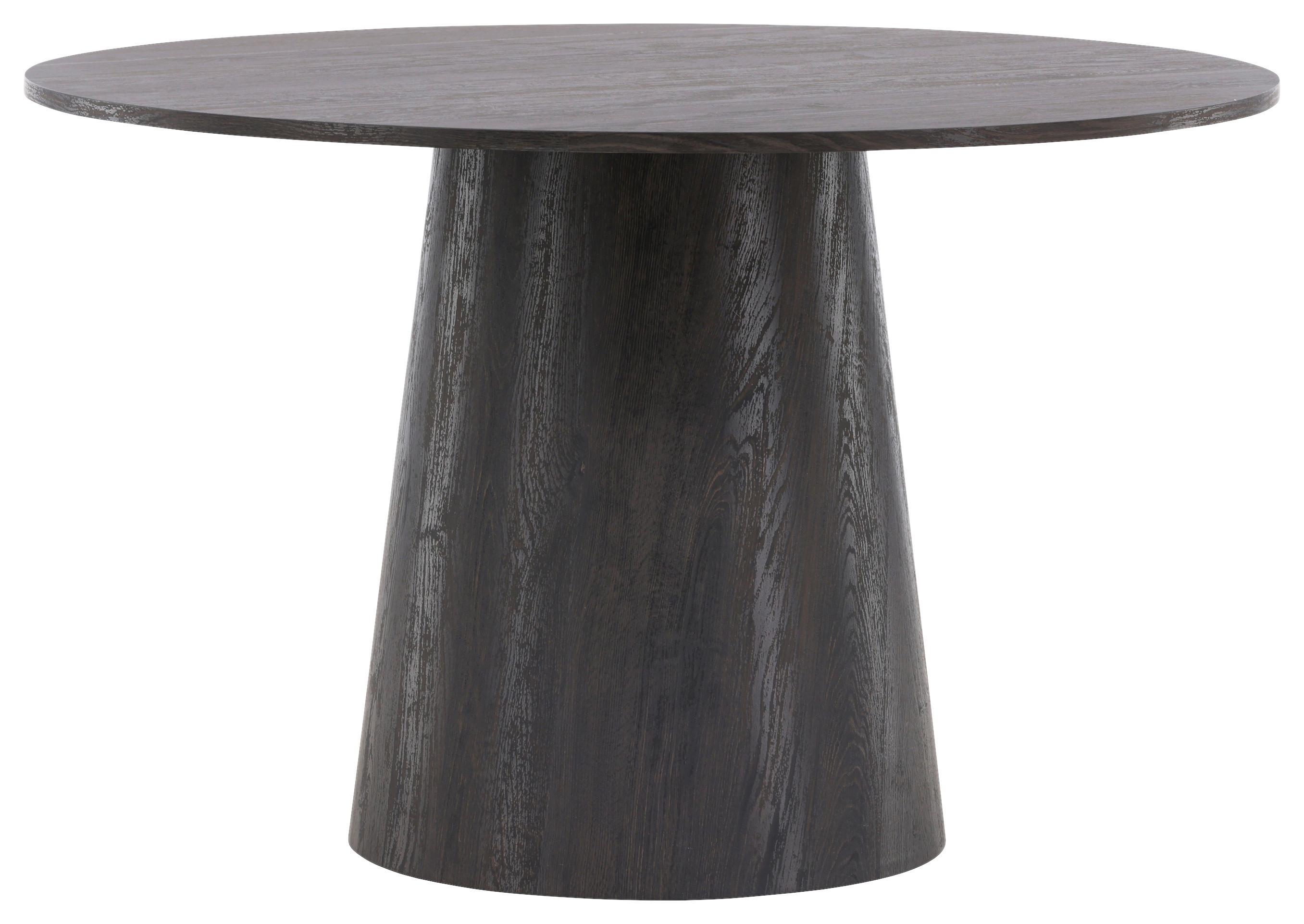 Esstisch Lanzo - Schwarz/Braun, Design, Holz (120/120/75cm) - Livetastic