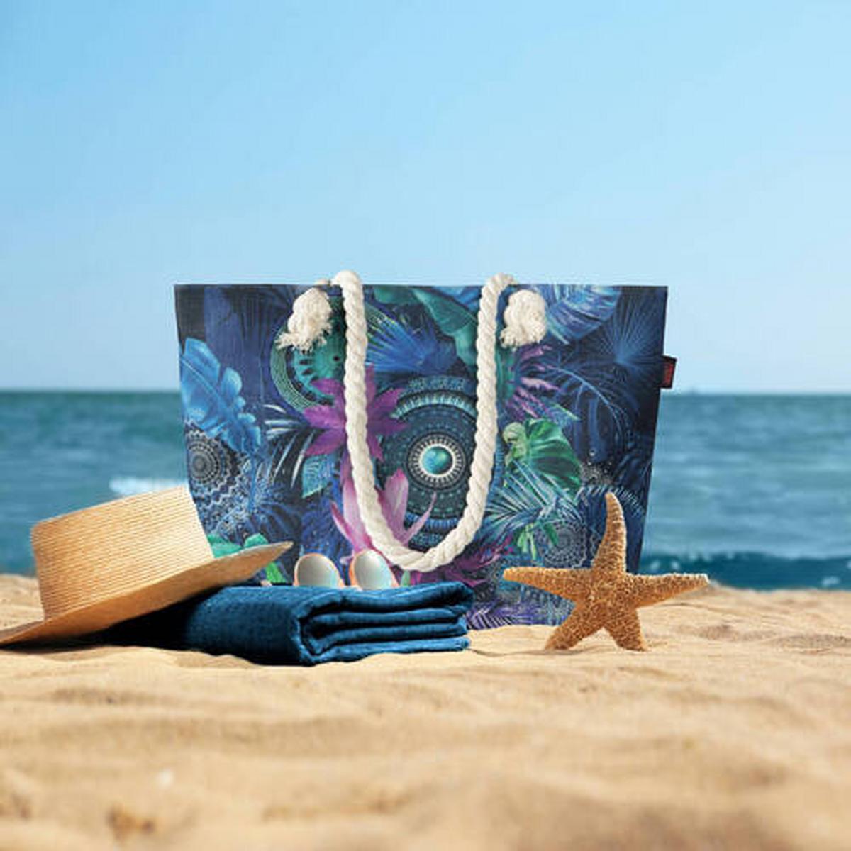 Strandtasche Zehra Multicolor 43x60 Cm - Multicolor, Trend, Textil (43/60cm)