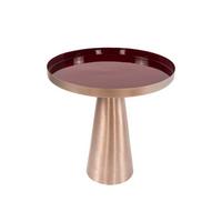 Príručný stolík béžová/slivková - slivková/béžová, Basics, kov (45/45,5cm)