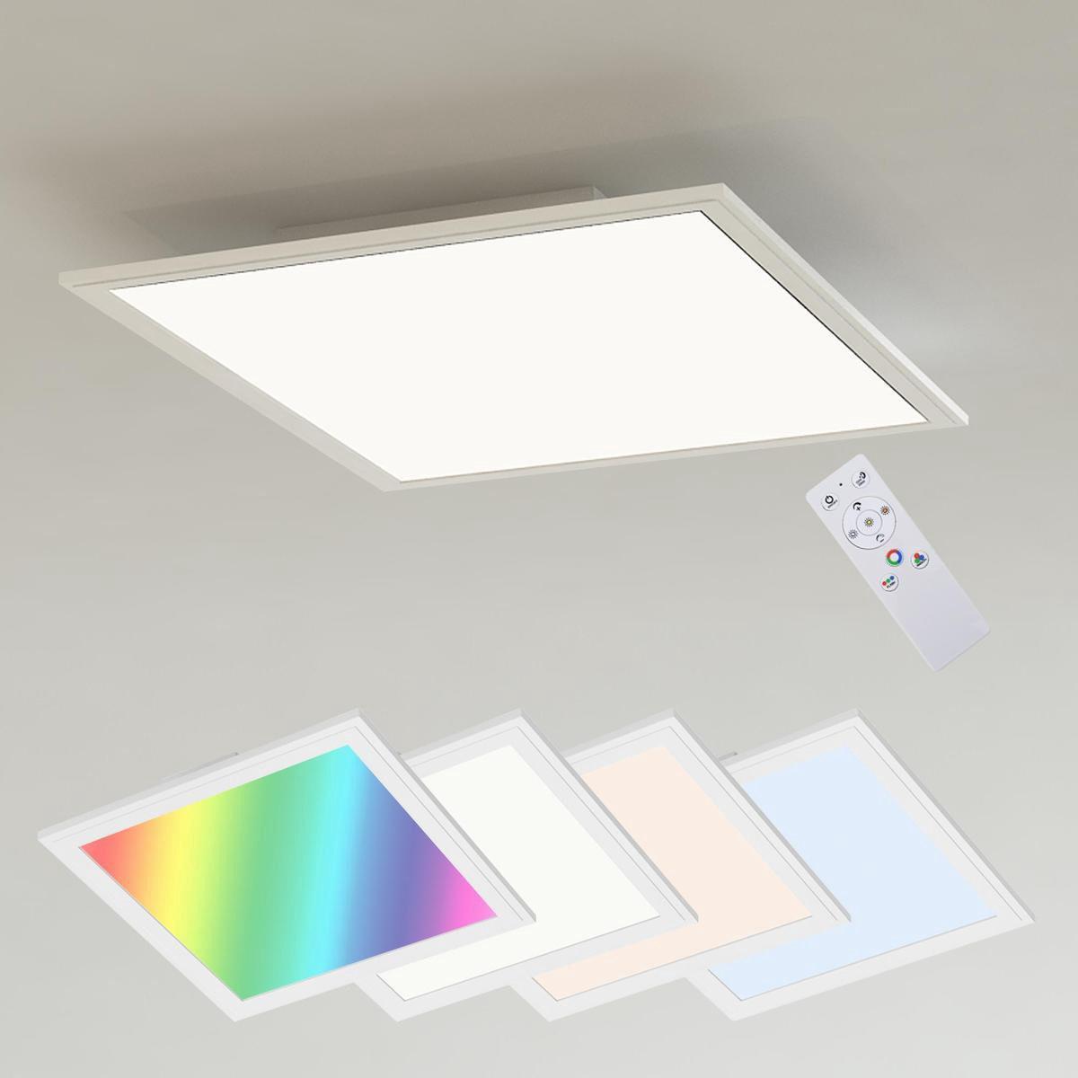 Led-paneel, Weiß, Rgb 7151-016 Ultra-Flat Rgb Cct - Weiß, Basics, Kunststoff (29,6/29,6/5,8cm)