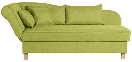 Recamiere Selma  Hellgrün Li. Mit Bettkasten+ Schlaffunktion - Buchefarben/Hellgrün, Design, Textil (190/88/82cm) - Max Winzer