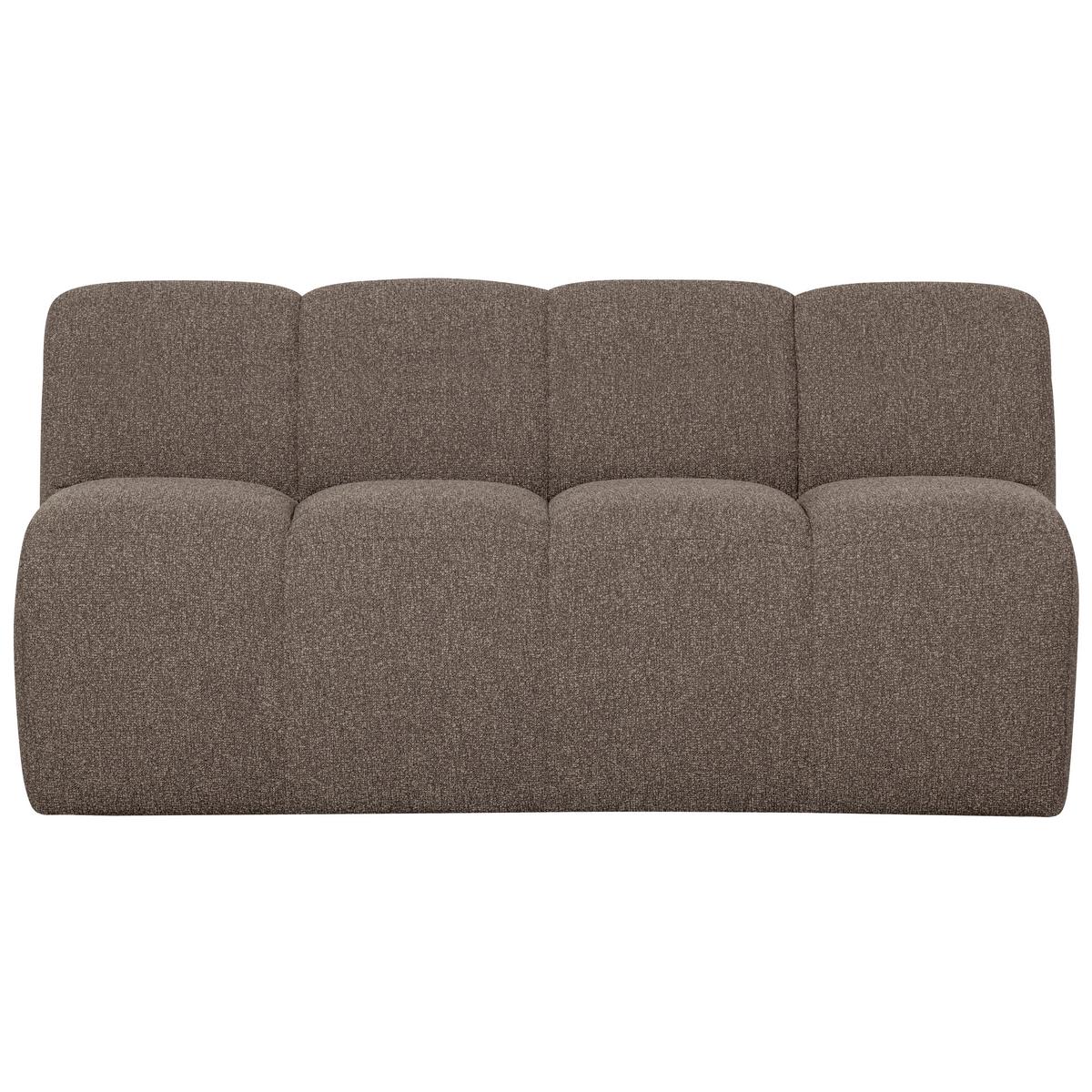 Sitzbank Mojo Braun B: 164cm - Schwarz/Braun, MODERN, Textil (164/83/73cm) - Livetastic