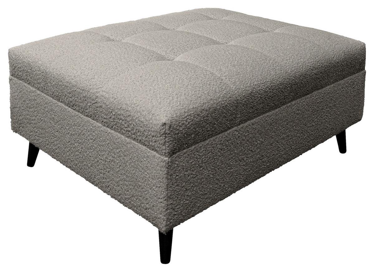 Ecksofa Pruno Dunkelgrau S: 247x174 Cm - Dunkelgrau/Schwarz, Design, Textil (247/174cm) - MID.YOU