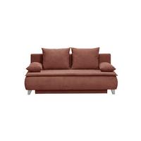 Boxspringová pohovka MONA LUX, červenohnědý manšestr - červenohnědá, Moderní, textil (208/100/106cm) - Mömax