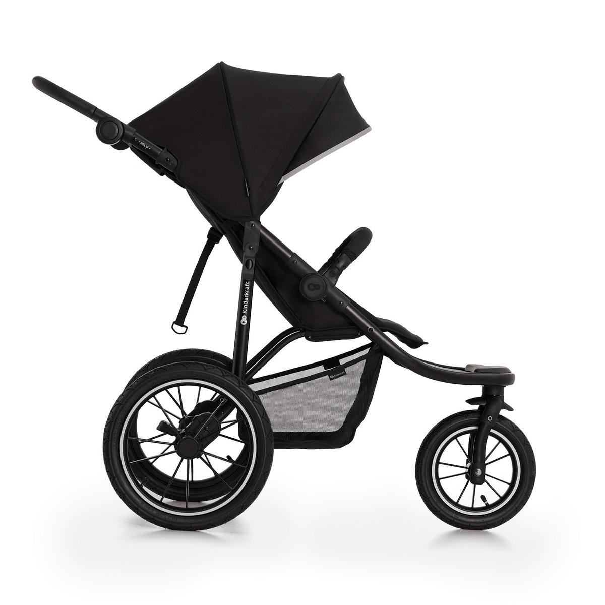 Jogger Helsi 2 B/H/T: 61,5x71-113x126cm - Schwarz, Basics, Metall (61.5/71-113/126cm) - Kinderkraft