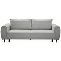 Schlafsofa Siena - Schwarz/Grau, KONVENTIONELL, Textil (245/85/92cm) - Livetastic