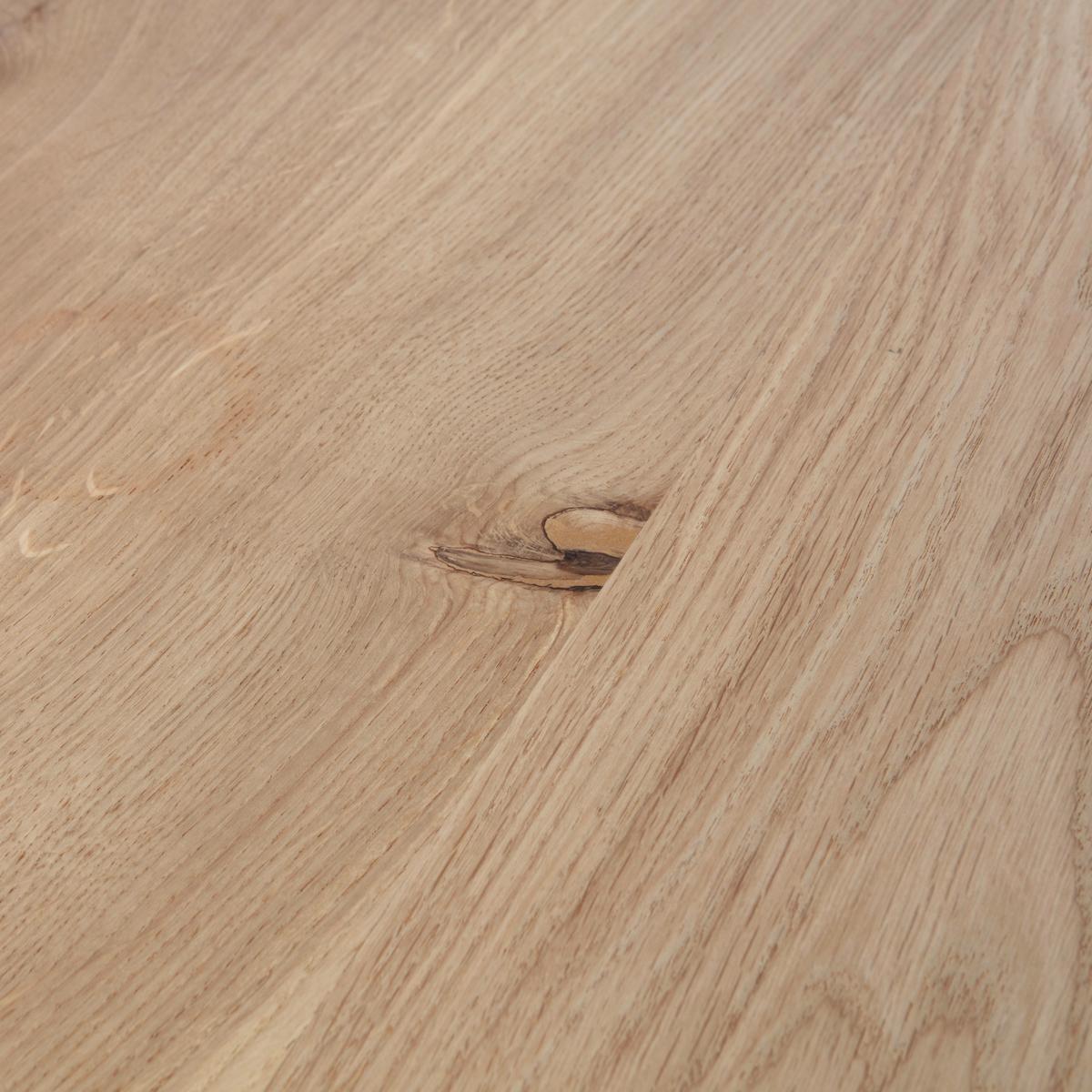 Esstisch Tablo Eichefarben L: 130 Cm - Eichefarben/Schwarz, Design, Holz/Metall (130/130/75cm) - Livetastic