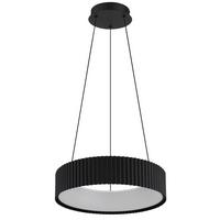 ZÁVĚSNÉ LED SVÍTIDLO KEMP - bílá/černá, Basics, kov/plast (46/12cm) - Globo