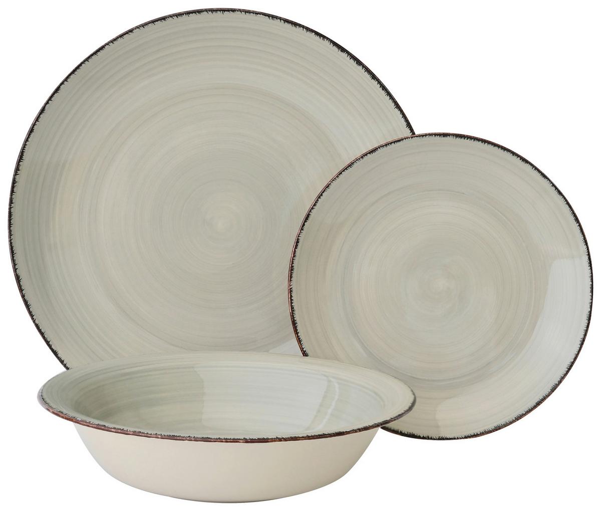 Tafelservice Lionela - Grau, MODERN, Keramik - Luca Bessoni