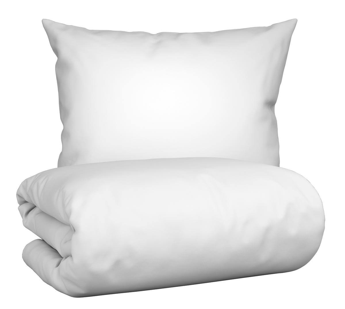 POVLEČENÍ Iris, 140/200cm, bílá - bílá, Moderní, textil (140/200cm) - Modern Living