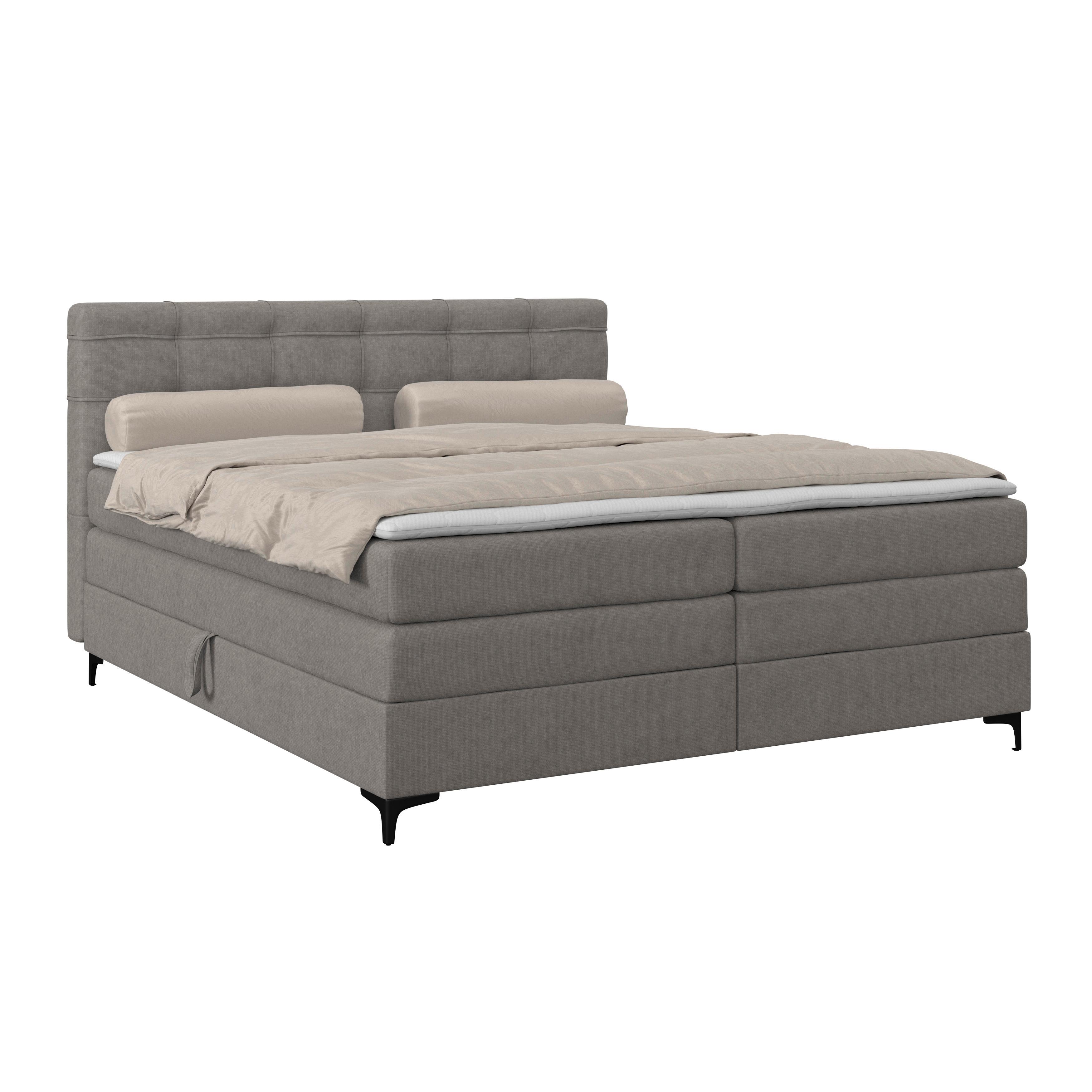 Boxspringbett MITTO Taupe 180x200 cm