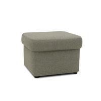 Polsterhocker Sarafina Grau/braun H: 40cm - Graubraun/Schwarz, KONVENTIONELL, Textil (61/40/61cm) - MID.YOU