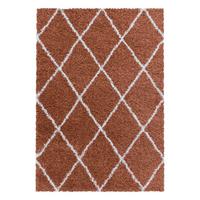 Hochflor Teppich Terra Cotta Alvor 60x110 cm - Terracotta, Basics, Textil (60/110cm)