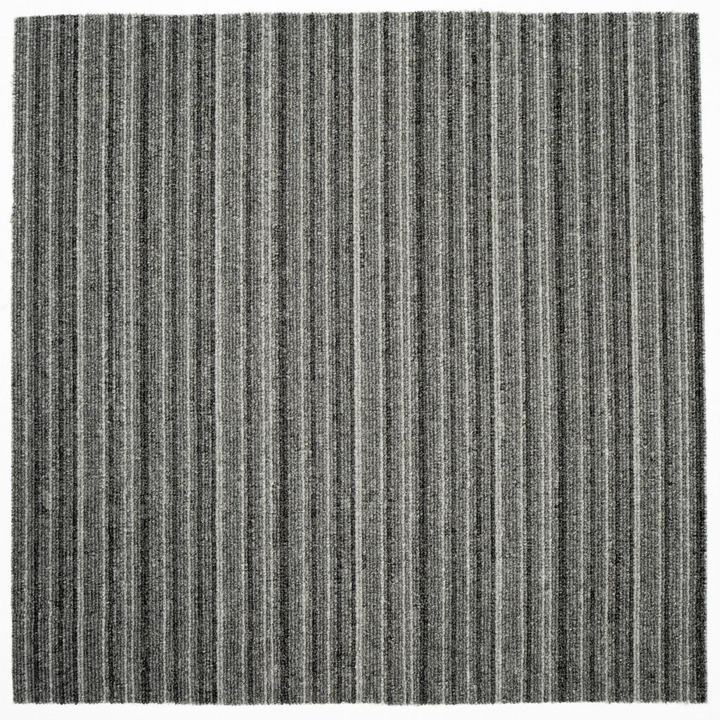 Teppichfliese Grau/Dunkelgrau Astra 50x50 cm Florhöhe 3 mm