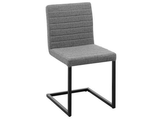 Stuhl Lia B: 46 cm Grau - Schwarz/Grau, Design, Textil/Metall (46/90/57cm) - Carryhome Stuhl Lia B: 46 cm Grau - Schwarz/Grau, Design, Textil/Metall (46/90/57cm) - Carryhome