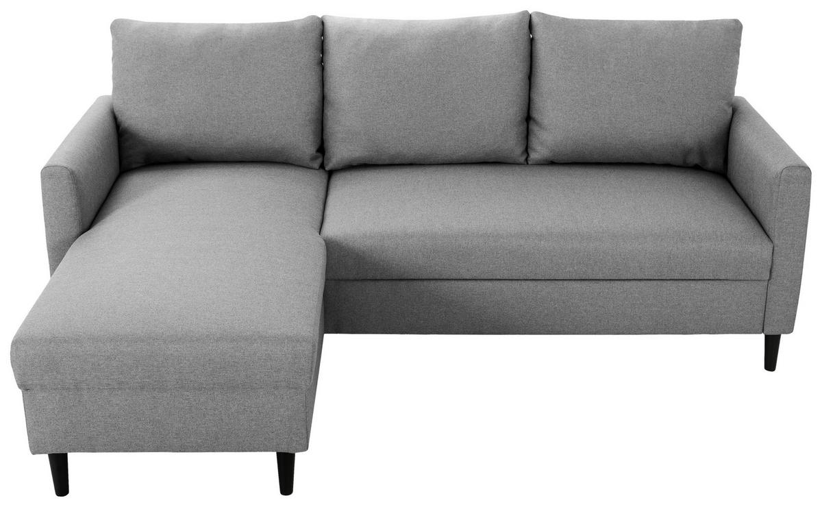 Ecksofa tweety Grau 192x138 Cm - Schwarz/Grau, Basics, Textil (192/138cm) - P & B