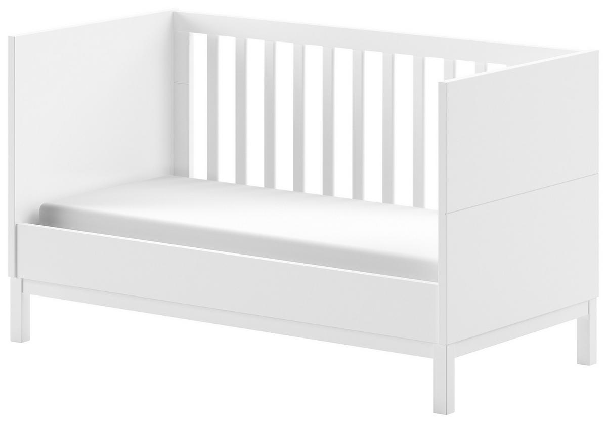 GITTERBETT Eva Weiß 70x140cm - Weiß, MODERN, Holz/Holzwerkstoff (70/140cm) - Vipack