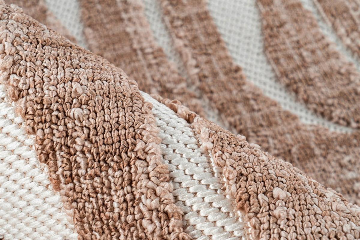 Teppich Braun Sarari 160 cm - Braun, KONVENTIONELL, Textil (160cm) - Kayoom