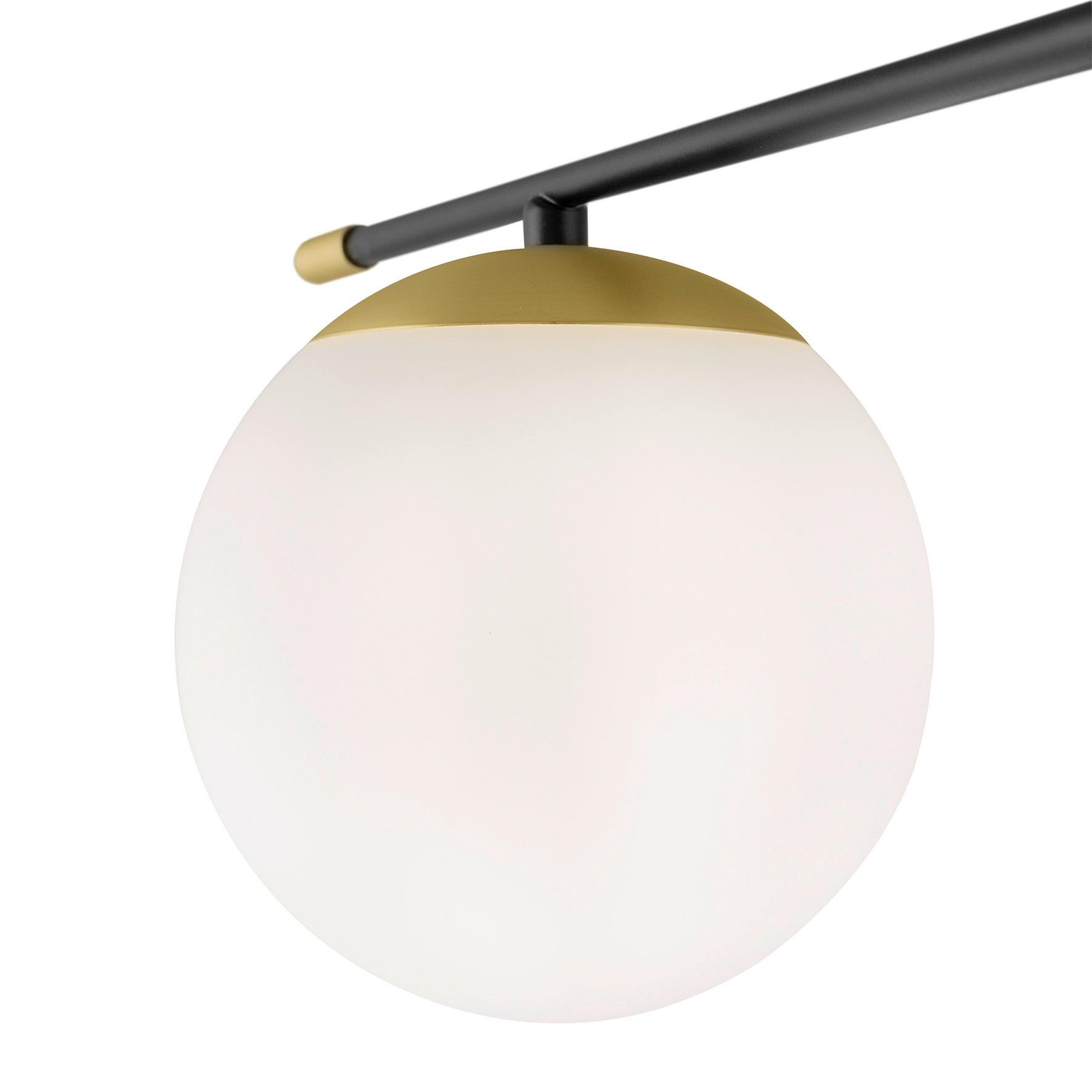 Deckenleuchte Nostalgia - Goldfarben/Schwarz, Trend, Glas (115/35/115cm) - MAYTONI