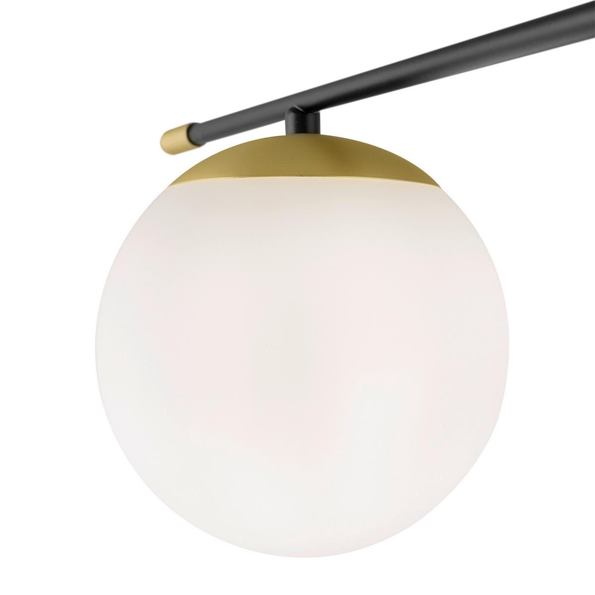 Deckenleuchte Nostalgia - Goldfarben/Schwarz, Trend, Glas (115/35/115cm) - MAYTONI