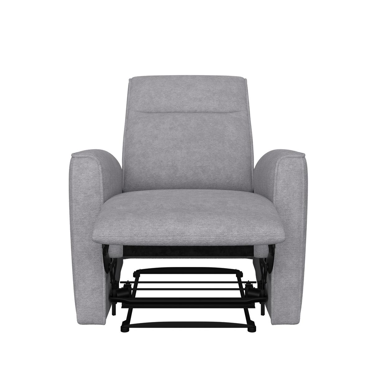 Tv-fotel Leon - sötétszürke, Basics, műanyag/textil (80/102/96cm) - Best Price
