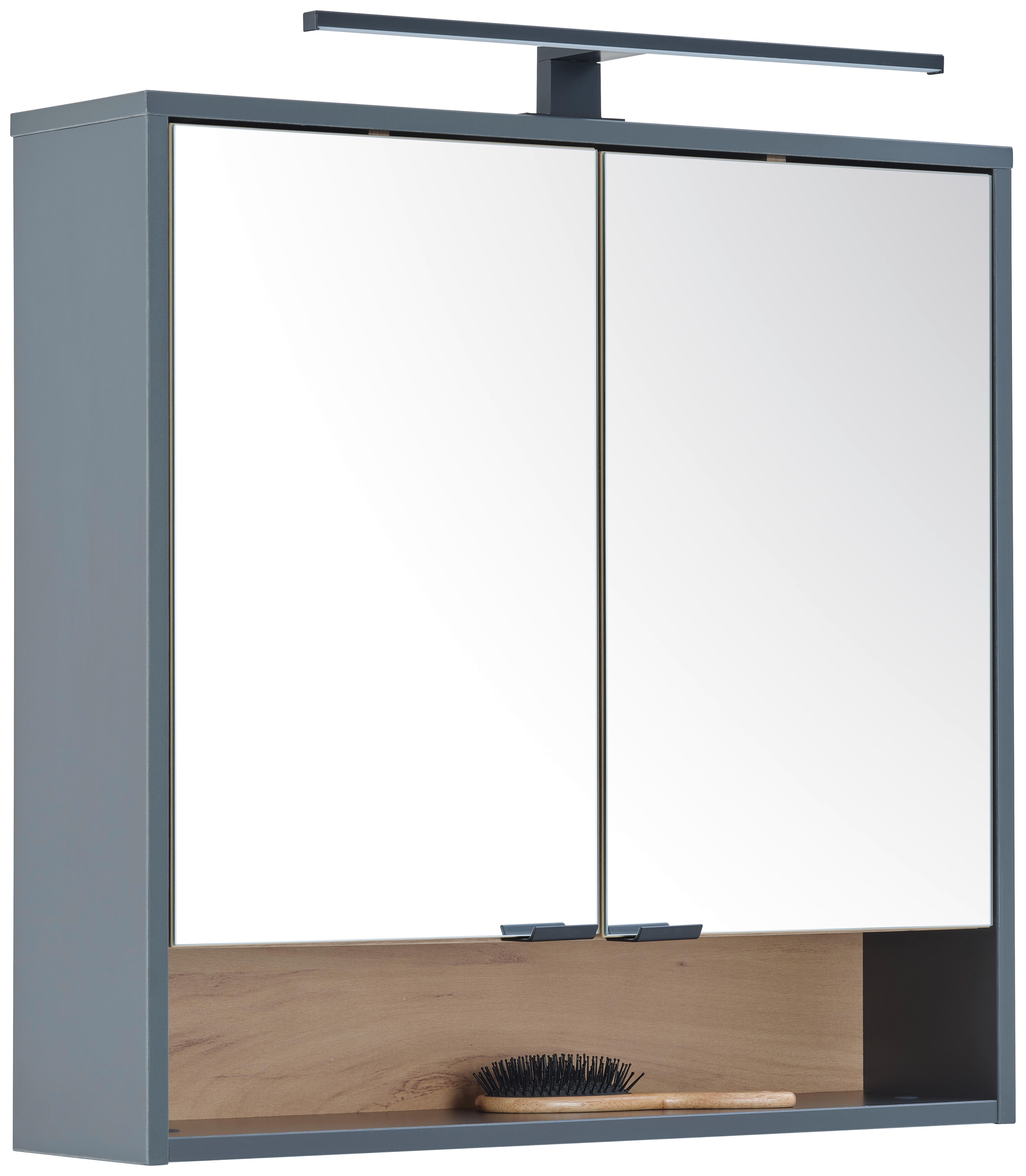 Spiegelschrank Fabio Stehend & Hängend Montierbar - MODERN, Glas/Holzwerkstoff (70/68/17,5cm)