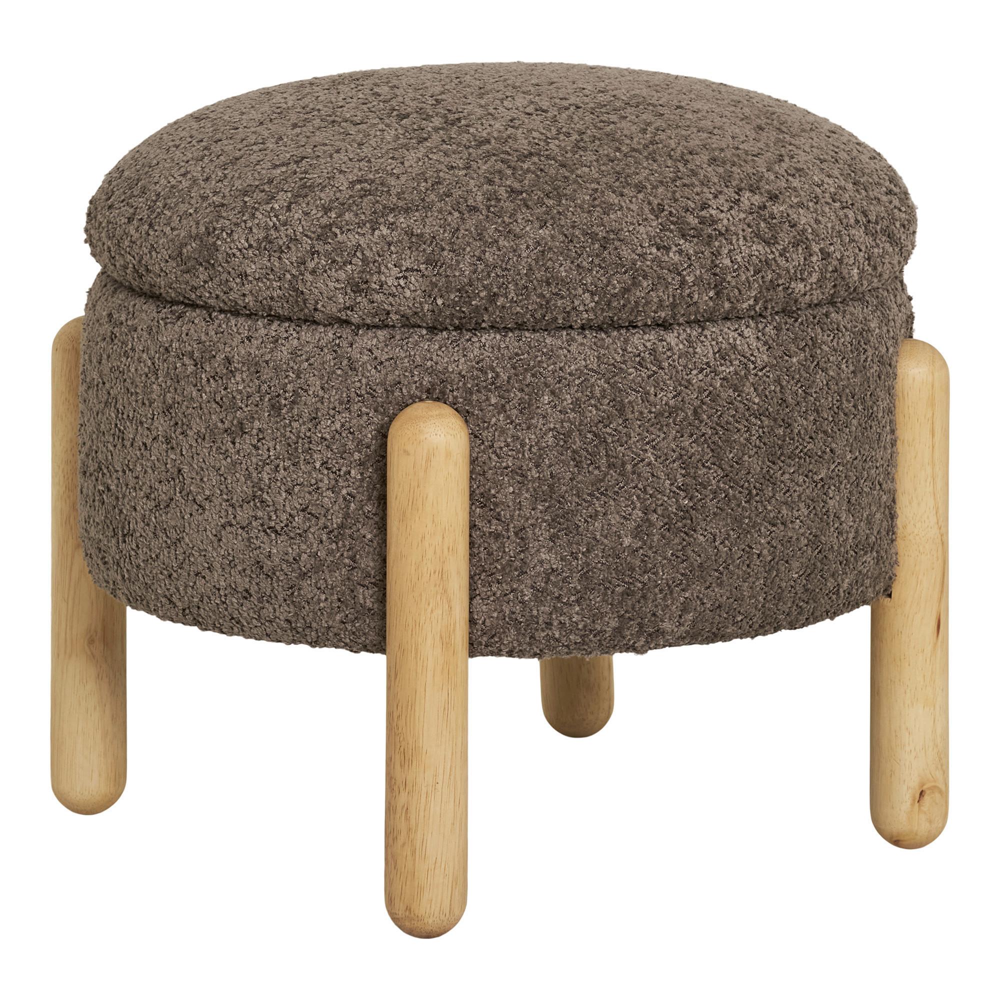 Hocker Medas Braun B: 45 cm - Braun, Design, Holz/Kunststoff (45/36/45cm)