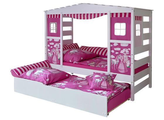 Hausbett Lio 90x200 cm Weiß/Pink - Pink/Weiß, MODERN, Holz (90/200cm) - MID.YOU Hausbett Lio 90x200 cm Weiß/Pink - Pink/Weiß, MODERN, Holz (90/200cm) - MID.YOU