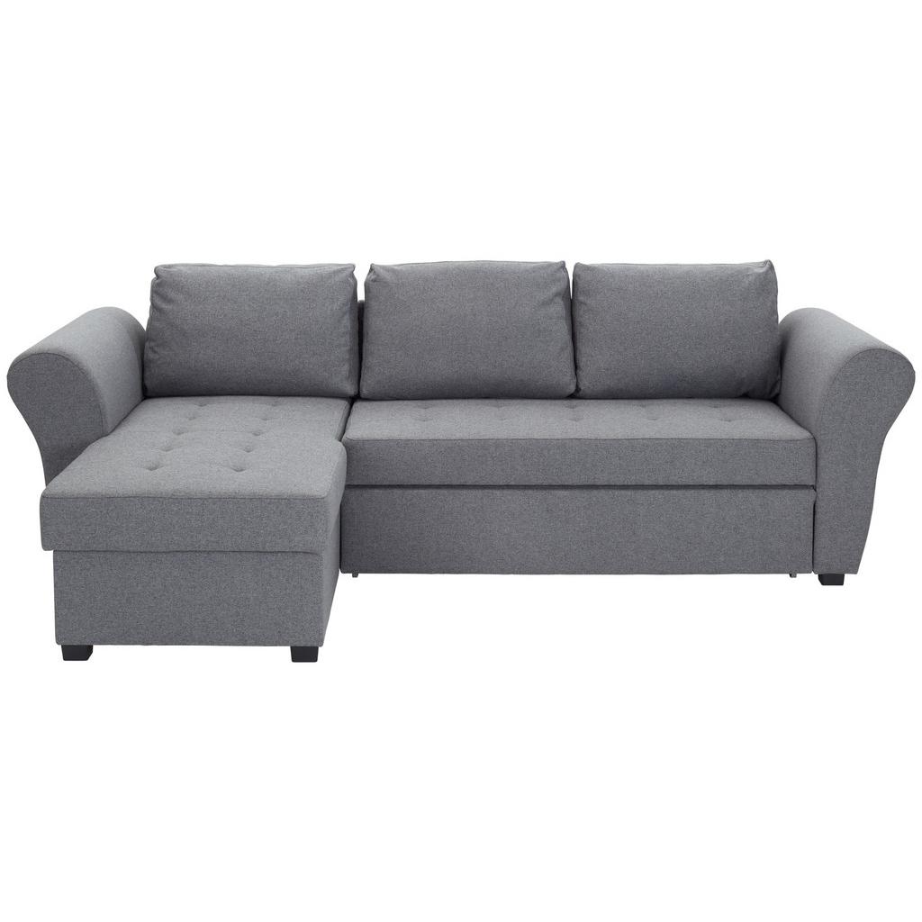 Ecksofa mit Schlaffunktion + Bettkasten Lasse Textil