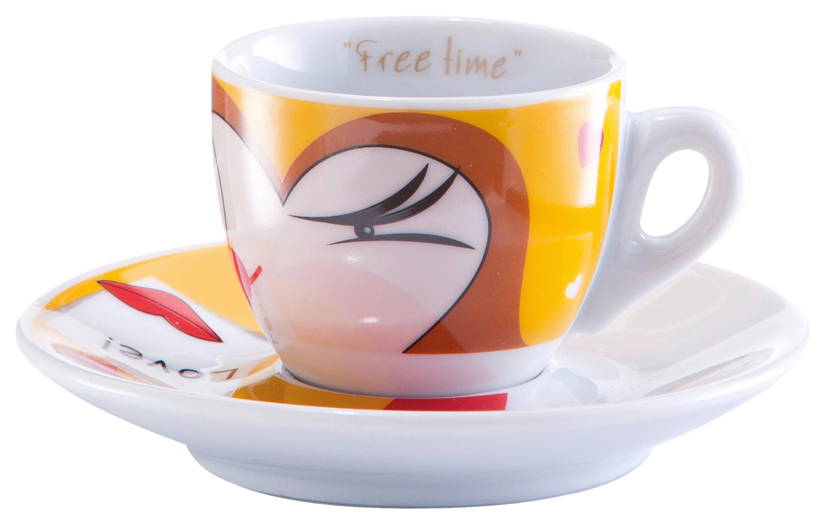 Tassenset Magic Eyes Multicolor B: 32 Cm - Multicolor, Basics, Keramik (32/13/9cm) - Zeller Present
