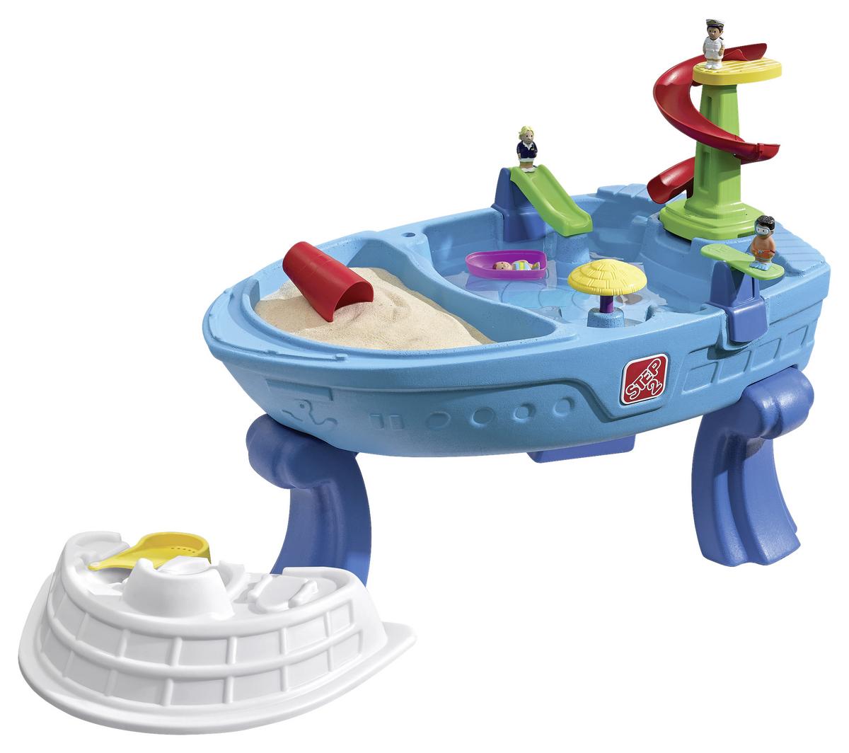 Sand- Und Wassertisch Step Fiesta Cruise Bxhxt 100x71x67 Cm - Blau/Multicolor, MODERN, Kunststoff (100,3/71,1/67,3cm) - Ambia Garden