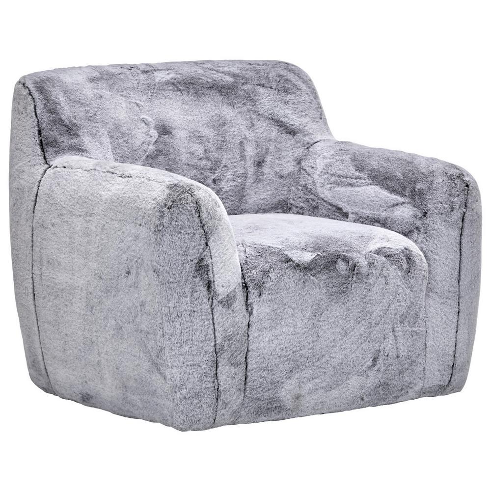 Kreslo S Kožušinou Sulley, Sivé