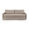 Schlafsofa Diana Beige B: 231cm - Beige/Schwarz, Basics, Holz/Textil (231/93/108cm) - MID.YOU