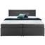 Boxspring Posteľ Rosa 180 - tmavosivá, Moderný, drevo/textil (205/180/103cm) - Modern Living Boxspring Posteľ Rosa 180 - tmavosivá, Moderný, drevo/textil (205/180/103cm) - Modern Living